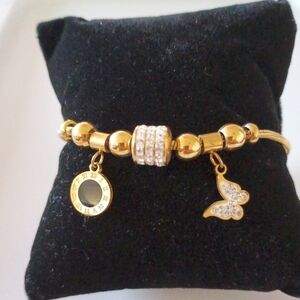 New Elegant Gold Charm Bracelet #117